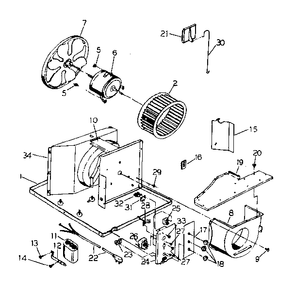 Electrical system and air handling parts
