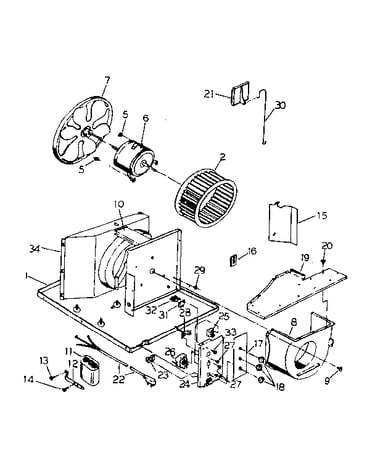 Electrical system and air handling parts