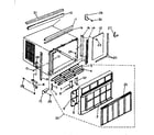 Kenmore 2538761640 cabinet and front panel parts diagram