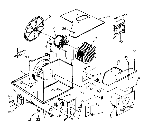 Electrical system and air handling parts
