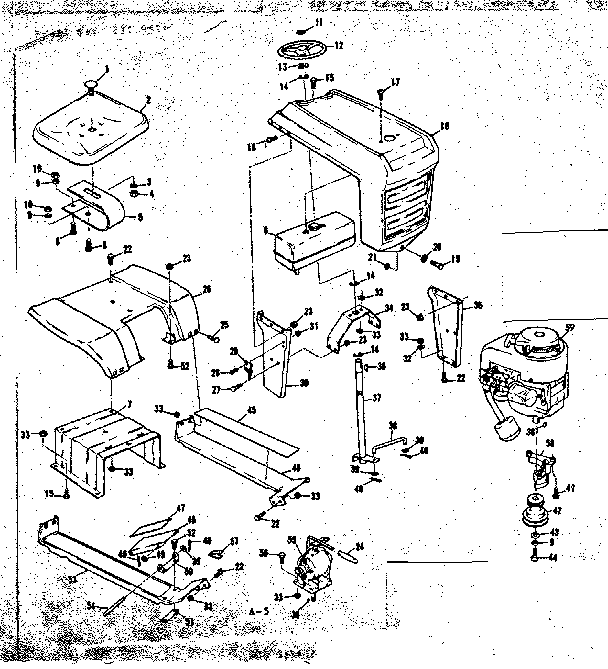 Grill and engine