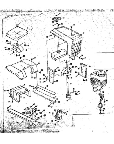Grill and engine