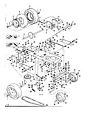 Main frame and wheel assembly