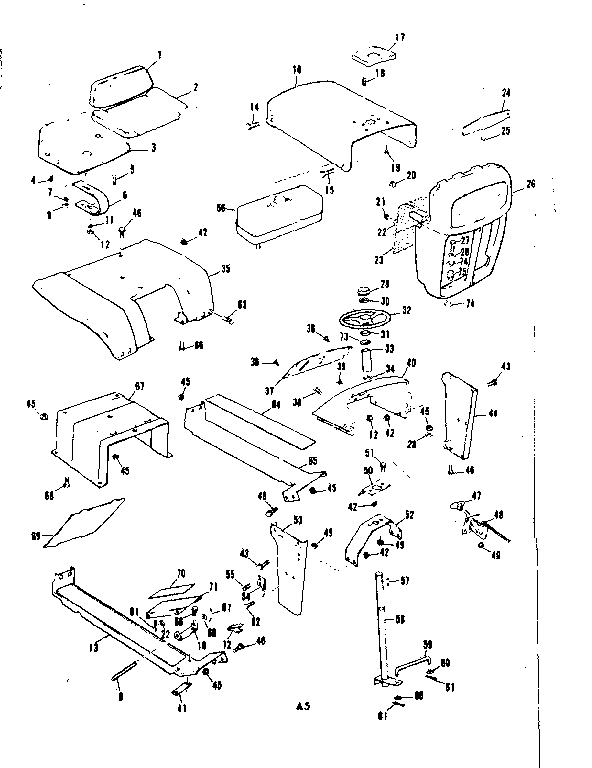 Seat and grill assembly