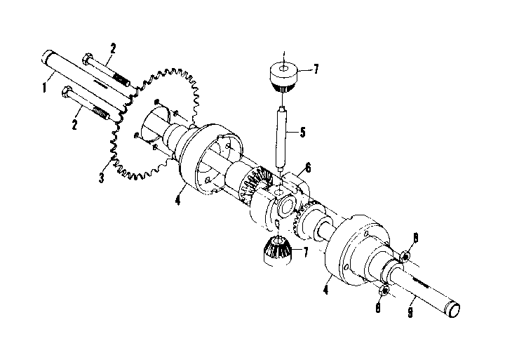 Differential and axle assembly no. 58407