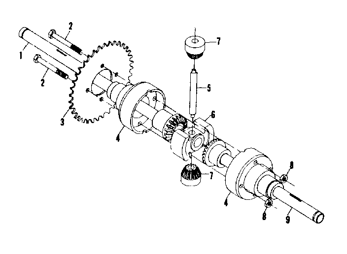 DIFFERENTIAL & AXLE ASSEMBLY NO. 58407