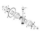 Craftsman 13196451 differential & axle assembly no. 58407 diagram