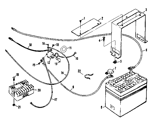 WIRE ASSEMBLY AND BATTERY