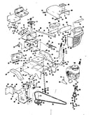 Grill, seat, and engine mount assemblies