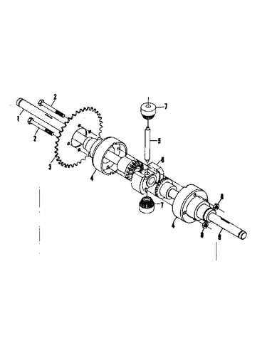 Differential and axle assembly no. 58916