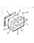 Oven door (for model numbers 911.4628710, 911.4628711)