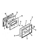 Oven door (for model 911.4638710, .4638711, .4638790)
