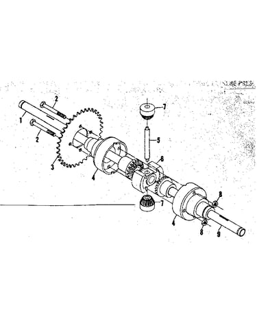 Differential and axle assembly no. 58916