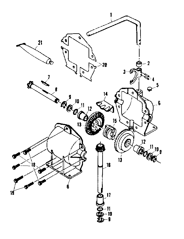 55655 gear case assembly