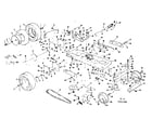 Craftsman 13196280 main frame and wheel assembly diagram