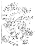 Main frame and wheel assembly