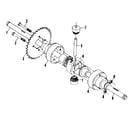 Craftsman 13196601 differential and axle assembly no. 58916 diagram