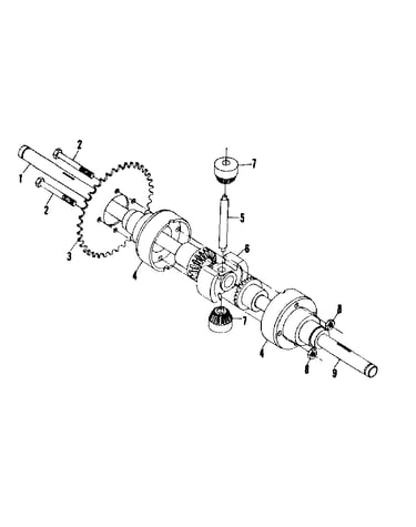 Differential and axle assembly no. 58916
