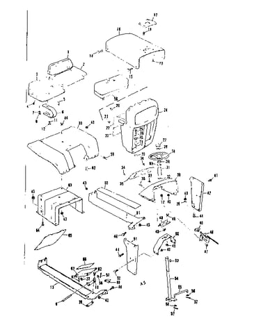 Grill and seat assembly