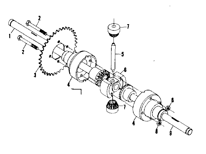Differential and axle assembly no. 58407