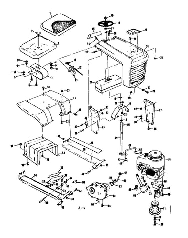Seat assembly and grill