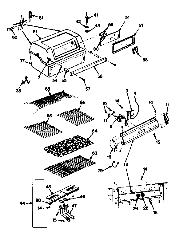 Grill and burner