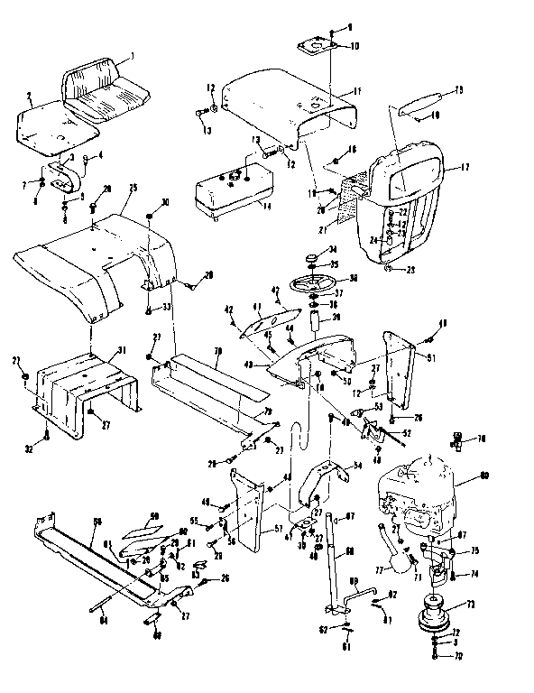 Seat and grill assembly