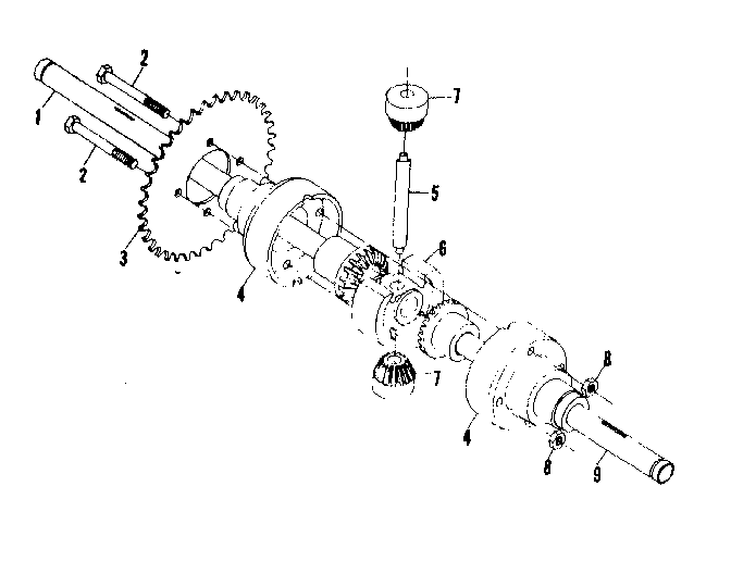 DIFFERENTIAL AND AXLE ASSEMBLY NO. 58407