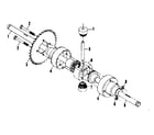 Craftsman 13196500 differential and axle assembly diagram