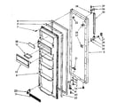 Kenmore 1068562382 refrigerator door parts diagram