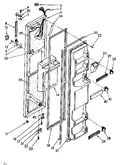 Freezer door parts