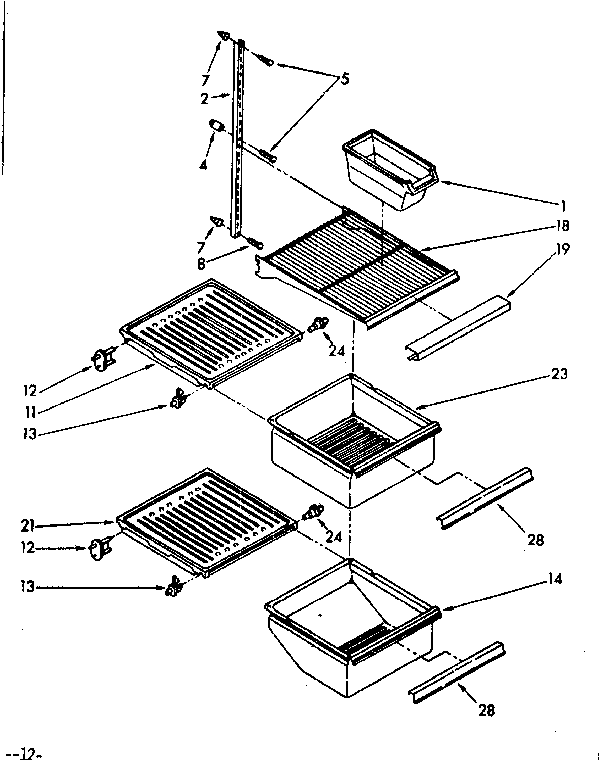 REFRIGERATOR INTERIOR PARTS