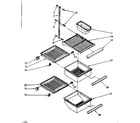 Kenmore 1068562332 refrigerator interior parts diagram