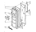 Kenmore 1068562712 refrigerator door parts diagram