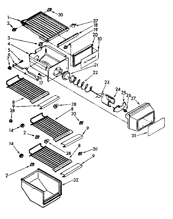 FREEZER INTERIOR PARTS