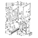 Kenmore 1068572461 cabinet parts diagram