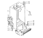 Kenmore 1068572872 cabinet parts diagram