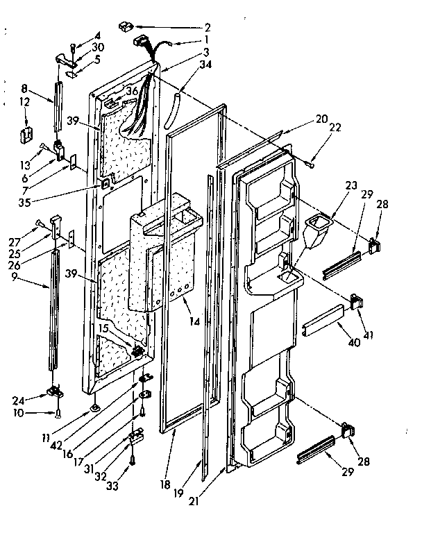 Freezer door parts