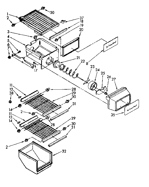 FREEZER INTERIOR PARTS