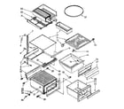 Kenmore 1068572832 refrigerator interior parts diagram