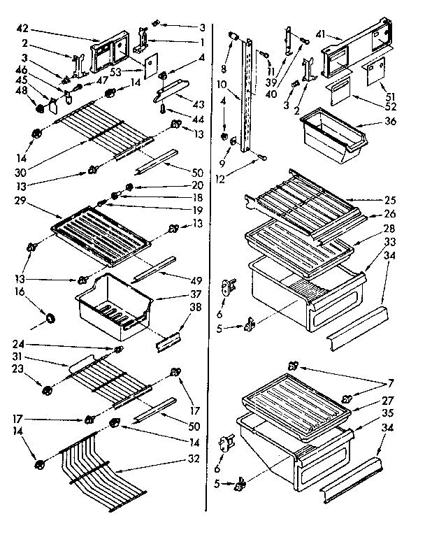 SHELVES AND ACCESSORIES