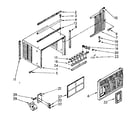 Kenmore 1068760500 cabinet parts diagram