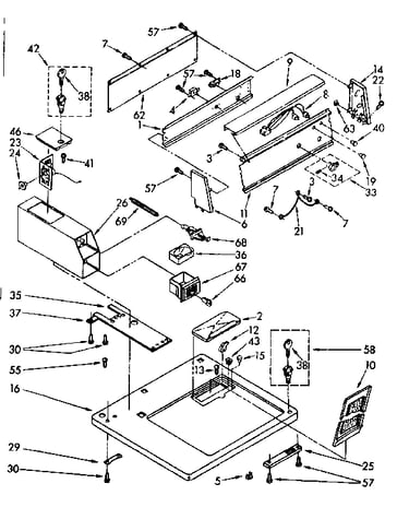 Top and console parts