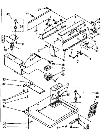 Top and console parts