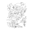 Craftsman 13196510 grill, seat, and engine mount assemblies diagram