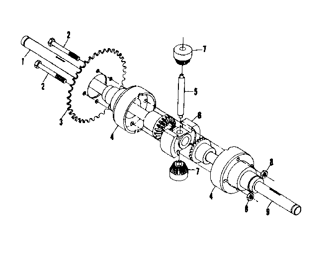 Differential and axle assembly no. 58916