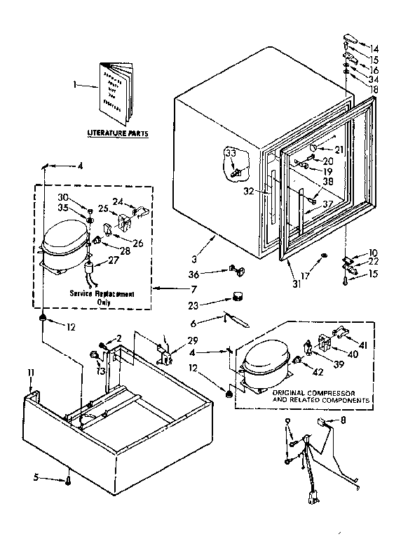 Cabinet and unit parts