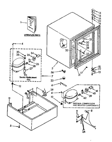 Cabinet and unit parts