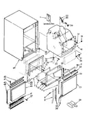 Cabinet, liner and door parts