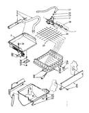 Evaporator, ice cutter grid and water parts